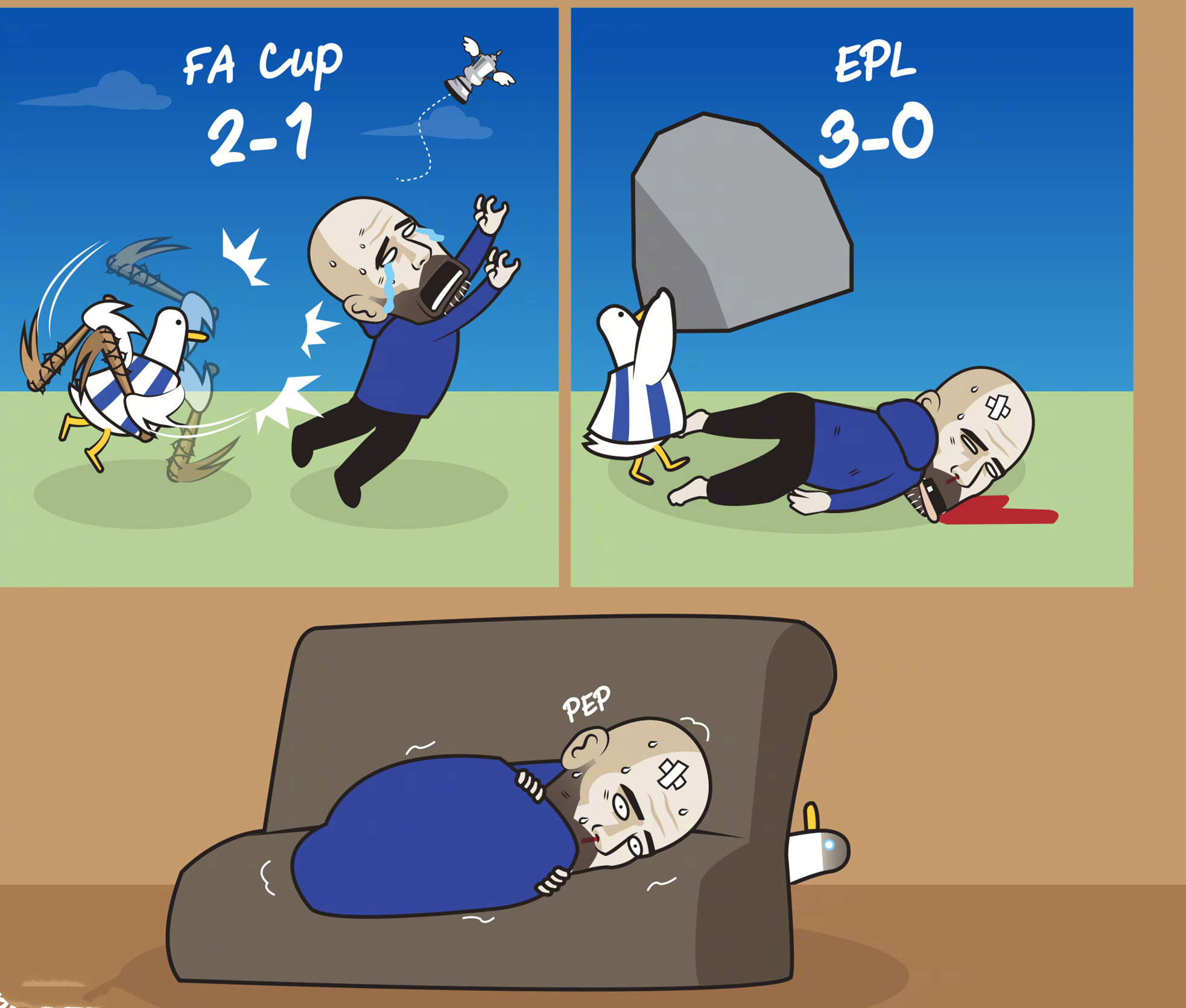 布莱顿客场逆转，保级压力稍减