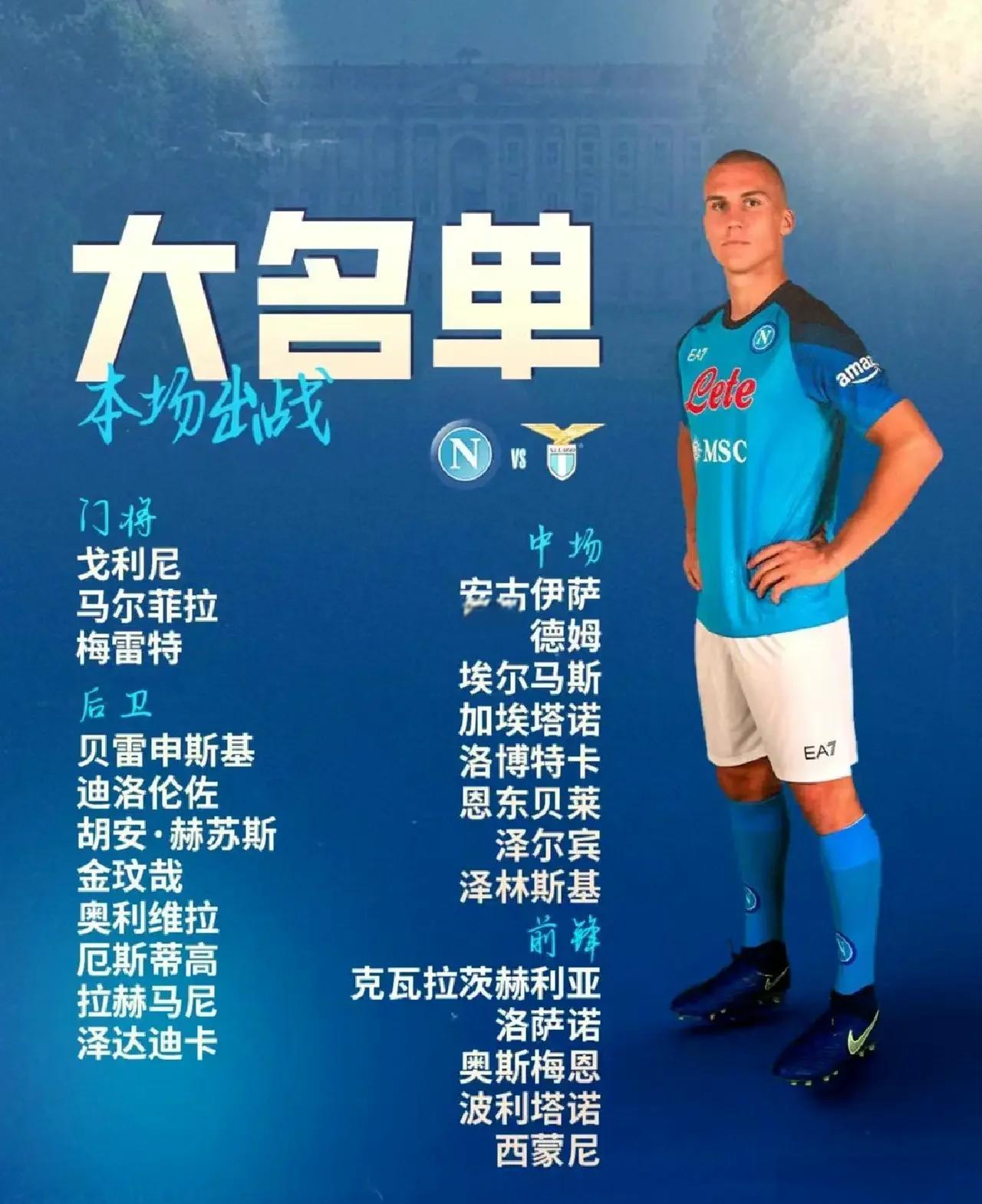 世俱杯参赛资格-那不勒斯客场不敌拉齐奥,攻击阵型紊乱