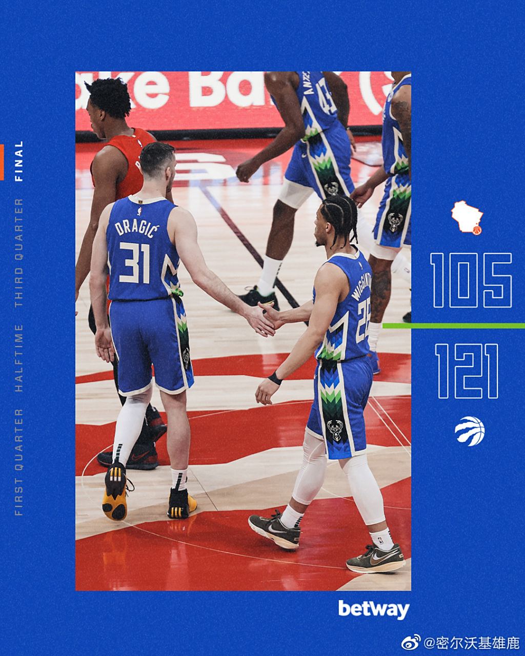 猛龙客场力克雄鹿,系列赛3-0领先 猛龙客场力克雄鹿,系列赛3-0领先